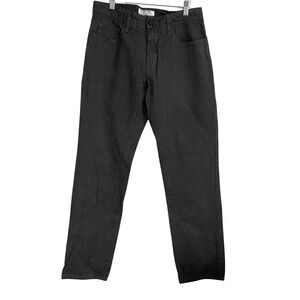 Flag & Anthem Mens 30x30 Grey Cotton  Straight Leg 5-Pocket Pants Charcoal